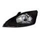 Φανάρια εμπρός για Ford Focus (1998-2001) - μαύρα , με λάμπες (Η4) - σετ 2τμχ.