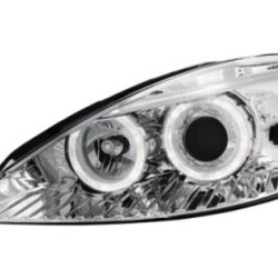 Φανάρια εμπρός angel eyes για Ford Focus (2001-2004) - chrome , χωρίς λάμπες (Η7) - σετ 2τμχ.