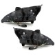 Φανάρια εμπρός Devil eyes led για Ford Focus (2001-2004) - chrome , με λάμπες (Η1) - σετ 2τμχ.
