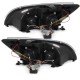 Φανάρια εμπρός Devil eyes led για Ford Focus (2005-2008) - μαύρα , με λάμπες (Η1) - σετ 2τμχ.
