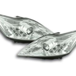 Φανάρια εμπρός Dayline led για Ford Focus (2008-2011) , με λάμπες (Η1) - σετ 2τμχ.