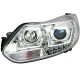 Φανάρια εμπρός led για Ford Focus (2011+) - chrome , χωρίς λάμπες (Η7) - σετ 2τμχ.
