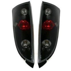 Πίσω φανάρια για Ford Focus (1998-2004) hatchback - μαύρα - σετ 2τμχ.