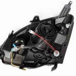 Φανάρια εμπρός για Honda Civic (2001-2005) 3/5 πορτο - μαύρα , με λάμπες (Η1) - σετ 2τμχ.