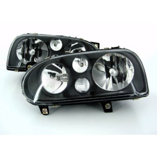 Φανάρια εμπρός για Vw Golf ΙΙΙ R32 Hella design , χωρίς λάμπες (Η7) - σετ 2τμχ.