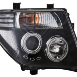 Φανάρια εμπρός led angel eyes για Nissan Navara D40 / Pathfinder (2005-2009) , με λάμπες (Η1) - σετ 2τμχ.