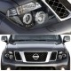 Φανάρια εμπρός led angel eyes για Nissan Navara D40 / Pathfinder (2005-2009) , με λάμπες (Η1) - σετ 2τμχ.
