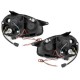 Φανάρια εμπρός angel eyes για Opel Corsa B (1993-2001) - black , με λάμπες (Η1) - σετ 2τμχ.