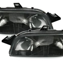 Φανάρια εμπρός για Fiat Punto (1993-1999) - μαύρα , χωρίς λάμπες (Η7) - σετ 2τμχ.