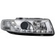 Φανάρια εμπρός με φώτα ημέρας για Seat Leon /Toledo (1999-2004) - με λάμπες (Η1) - σετ 2τμχ.