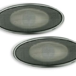 Φλας Fiat Punto   (1999-2003) - μαύρο χρωμίου - σετ 2τμχ.