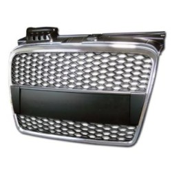 Μάσκα χωρίς σήμα για Audi A4 B7 (2004-2007)- RS Look πλαίσιο χρωμίου Μάσκα χωρίς σήμα για Audi A4 B7 (2004-2007)- RS Look πλαίσιο χρωμίου