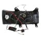 Φανάρια εμπρός led για Vw Transporter T4 (1990-2003) , μαύρα , με λάμπες (Η1) - σετ 2τμχ.