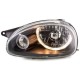 Φανάρια εμπρός angel eyes για Opel Corsa B (1993-2001) - μαύρα , χωρίς λάμπες (Η7) - σετ 2τμχ.