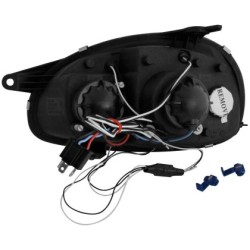 Φανάρια εμπρός angel eyes για Opel Corsa B (1993-2001) - μαύρα , με λάμπες (Η1) - σετ 2τμχ. Φανάρια εμπρός angel eyes για Opel Corsa B (1993-2001) - μαύρα , με λάμπες (Η1) - σετ 2τμχ.