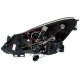 Φανάρια εμπρός led angel eyes για Opel Corsa D (2006-2010) - chrome , με λάμπες (Η1) - σετ 2τμχ.
