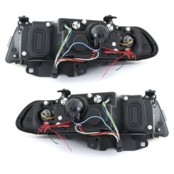 Φανάρια εμπρός angel eyes για BMW E38 (1994-1998) - μαύρα , με λάμπες (Η1) - σετ 2τμχ. Φανάρια εμπρός angel eyes για BMW E38 (1994-1998) - μαύρα , με λάμπες (Η1) - σετ 2τμχ.