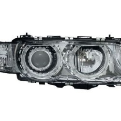 Φανάρια εμπρός angel eyes BMW E38 (1998-2001) - chrome , χωρίς λάμπες (Η7) - σετ 2τμχ.