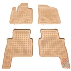 Λαστιχένια πατάκια Rezaw Plast για HYUNDAI Santa Fe II (2006-2012) - τύπου σκαφάκι - μπεζ - 4τμχ.