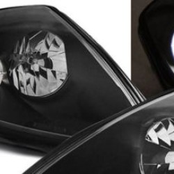 Φανάρια εμπρός angel eyes για Mitsubishi Eclipse (2000-2005) - black , με λάμπες (Η1) - σετ 2τμχ.