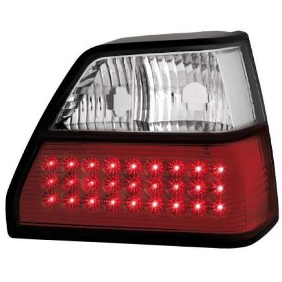 Πίσω φανάρια led για Vw Golf II (1983-1993) - chrome - σετ 2τμχ.