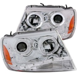 Φανάρια angel eyes CCFL για Jeep Grand Cherokee (1999-2005) - chrome Φανάρια angel eyes CCFL για Jeep Grand Cherokee (1999-2005) - chrome