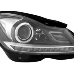 Φανάρια εμπρός led lightbar για Mercedes C-CLASS W204 (2011+) , με λάμπες (Η1) - σετ 2τμχ.