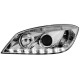 Φανάρια εμπρός led για Mercedes C-CLASS W204 (2011+) , με λάμπες (Η1) - σετ 2τμχ.