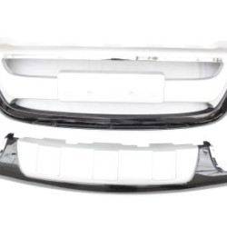 Εμπρόσθιο bull - bar και πίσω roll - bar  για Hyundai Santa Fe (2010-2012) - ασημένια