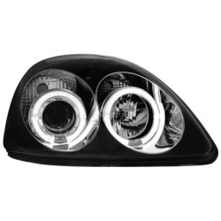 Φανάρια εμπρός angel eyes για Toyota Yaris (1998-2003) - μαύρα , με λάμπες (Η1) - σετ 2τμχ. Φανάρια εμπρός angel eyes για Toyota Yaris (1998-2003) - μαύρα , με λάμπες (Η1) - σετ 2τμχ.