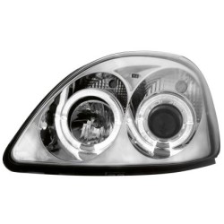 Φανάρια εμπρός angel eyes για Toyota Yaris (1998-2003) - chrome , με λάμπες (Η1) - σετ 2τμχ. Φανάρια εμπρός angel eyes για Toyota Yaris (1998-2003) - chrome , με λάμπες (Η1) - σετ 2τμχ.