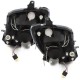 Φανάρια εμπρός angel eyes για Toyota Yaris (2006-2009) - μαύρα , με λάμπες (Η1) - σετ 2τμχ.