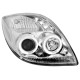 Φανάρια εμπρός angel eyes για Toyota Yaris (2006-2009) - chrome , με λάμπες (Η1) - σετ 2τμχ.