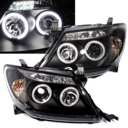 Φανάρια εμπρός angel eyes για Toyota Hilux (2005-2011) - μαύρα , με λάμπες (Η1) - σετ 2τμχ. Φανάρια εμπρός angel eyes για Toyota Hilux (2005-2011) - μαύρα , με λάμπες (Η1) - σετ 2τμχ.