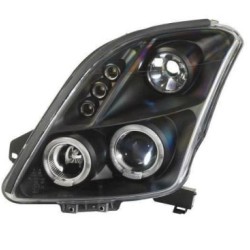 Φανάρια εμπρός angel eyes για Suzuki Swift (2005-2010) - black , με λάμπες (Η1) - σετ 2τμχ. Φανάρια εμπρός angel eyes για Suzuki Swift (2005-2010) - black , με λάμπες (Η1) - σετ 2τμχ.
