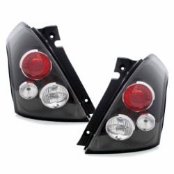 Πίσω φανάρια για Suzuki Swift (2005-2010) - μαύρα - σετ 2τμχ.