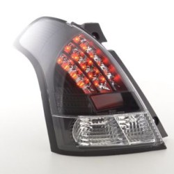 Πίσω φανάρια led για Suzuki Swift (2005-2010) - μαύρα - σετ 2τμχ.
