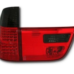 Πίσω φανάρια led για BMW X5  (1999-2003) - chrome - σετ 2τμχ.