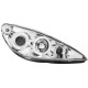 Φανάρια εμπρός angel eyes για Peugeot 307 (2001-2005), με λάμπες (Η1) - σετ 2τμχ.