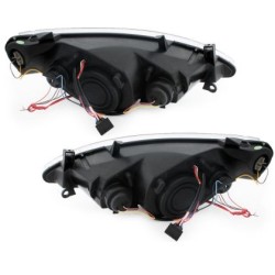 Φανάρια εμπρός angel eyes για Peugeot 307 (2001-2005), με λάμπες (Η1) - σετ 2τμχ.