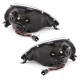 Φανάρια εμπρός angel eyes για Ford Ka (1996-2008) , μαύρα , με λάμπες (Η1) - σετ 2τμχ.