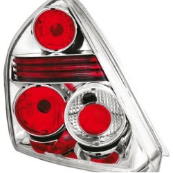 Πίσω φανάρια για Fiat Stilo 3D (2002+) - chrome - σετ 2τμχ.