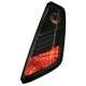 Πίσω φανάρια led για Fiat Grande Punto  (2005-2009)  - μαύρα - σετ 2τμχ.