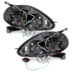 Φανάρια εμπρός angel eyes για Fiat Grande Punto (2005-2008) - μαύρα , με λάμπες (Η1) - σετ 2τμχ. Φανάρια εμπρός angel eyes για Fiat Grande Punto (2005-2008) - μαύρα , με λάμπες (Η1) - σετ 2τμχ.