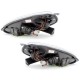 Φανάρια εμπρός led για Fiat Grande Punto (2005+) - χρωμίου , με λάμπες (Η1) - σετ 2τμχ.