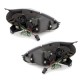 Φανάρια εμπρός led για Fiat Grande Punto (2005+) - chrome , με λάμπες (Η1) - σετ 2τμχ.