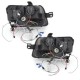 Φανάρια εμπρός led για Fiat Panda (2003-2009) - chrome , με λάμπες (Η1) - σετ 2τμχ.