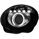 Φανάρια εμπρός led angel eyes για Fiat 500 (2007+) - μαύρα , με λάμπες (Η1) - σετ 2τμχ.