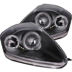 Φανάρια εμπρός angel eyes για Mitsubishi Eclipse (2000-2005) - μαύρα , με λάμπες (Η1) - σετ 2τμχ. Φανάρια εμπρός angel eyes για Mitsubishi Eclipse (2000-2005) - μαύρα , με λάμπες (Η1) - σετ 2τμχ.
