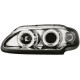 Φανάρια εμπρός angel eyes για Renault Megane / Renault Scenic 3/5 πορτο (1996-1999) - chrome , με λάμπες (Η1) - σετ 2τμχ.